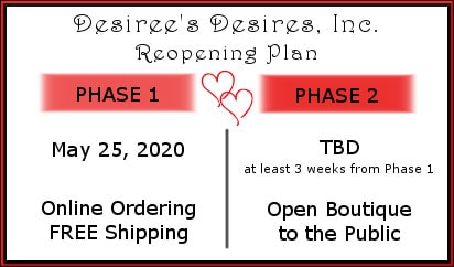 Reopening Plan Desiree's Desires, Inc.
